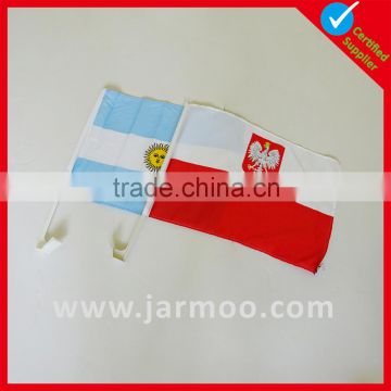 High quality sublimation printing silk screen printing hand held flags