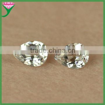 wholesale price pear 12# white corundum for jewelry wholesale china