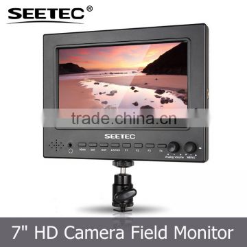 HDMI input and output 7 inch sdi lcd screen resolution 1024X600 high brightness hdcvi monitor