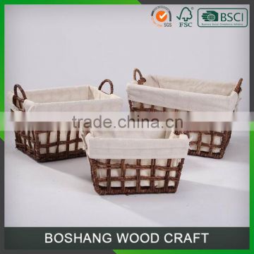 Sea grass basket With Holder Custom Logeo for apple fruit