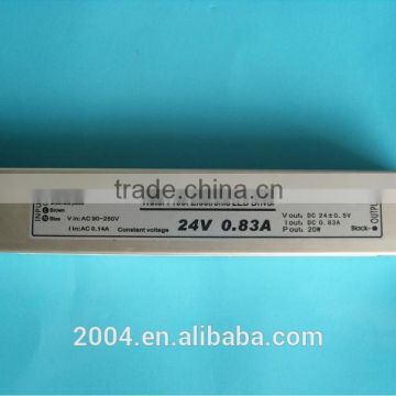 5 years alibaba golden supplier trusted supplier for COB led driver/done led driver 12V 20W