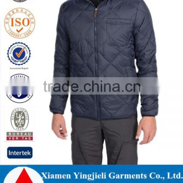 Lightweight nylon fabric quilted duck down and feather insulation best winter down jackets