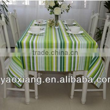 strips flannel backed tablecloth