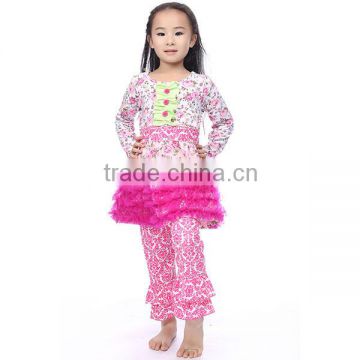2016 persnickety remark girls pink flower printed cute princess clothes