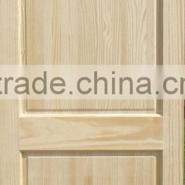 three arch panels pine solid wood door