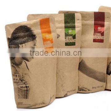 custom 1000g coffee bean kraft paper packaging bag