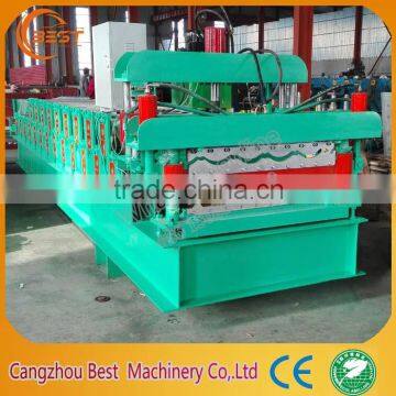 Best galvanized roofing sheet cold roll forming machine