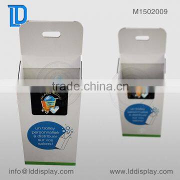 OEM retail cardboard dum bin display stands with cheap factory price