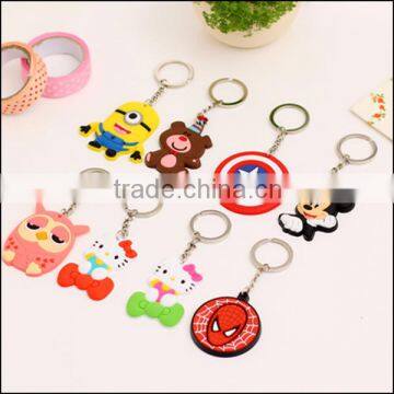 2016 promotional gift custom animal soft pvc keychain