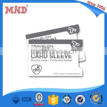 MDBS41 Custom Printing rfid blocking sleeve for credit cards