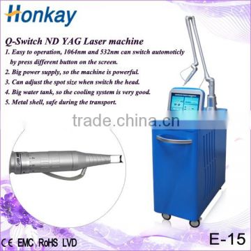 2016 New Product Q switch ND YAG for Laser Tattoo Removal Machine / Pigment Removal
