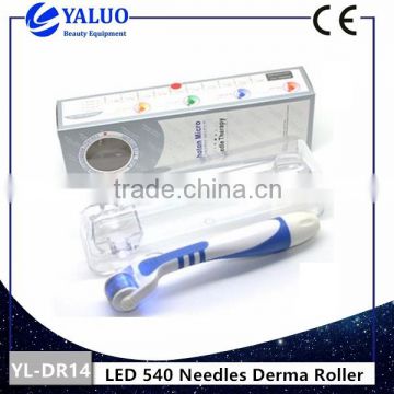 540 needles 4 colors led facial roller with ce