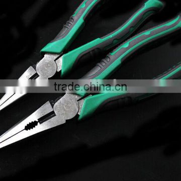 CRV long nose pliers wirh double plastic handle