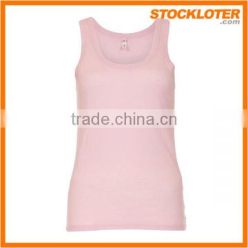 Stock Ladies cotton Tank Top Clearance Stock women clothing top stocklots, 150910Vh