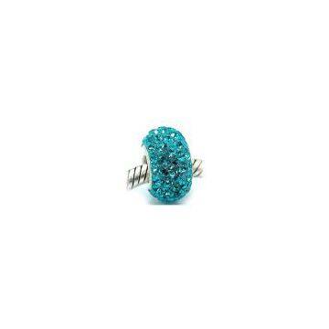 925 silver pendant jewelry pandora crystal bead#02