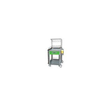 Hospital Treatment Trolley/Cart with I.V. Pole