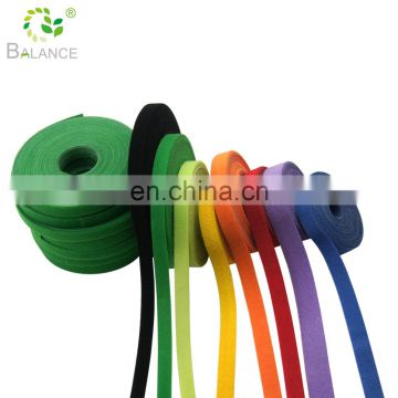 Self adhesive ultra thin hook and loop cable tie wire straps