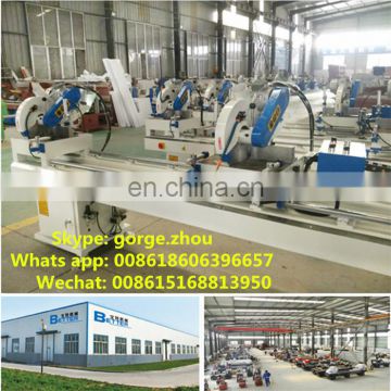 window fabrication equipment/Double head cutting saw for plastic profileclamping and cutting (SJ02-3500)