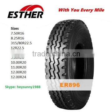 High quality ISO, DOT, ECE, GCC combined Truck Tyre 315/80R22.5