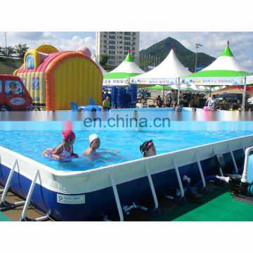 Wholesale PVC above ground metal frame swimming pool, Metal frame swimming pools for sale