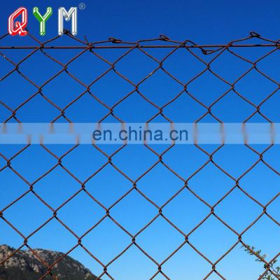 Industry Chain Link Fence Galvanized Diamond Wire Mesh Fence