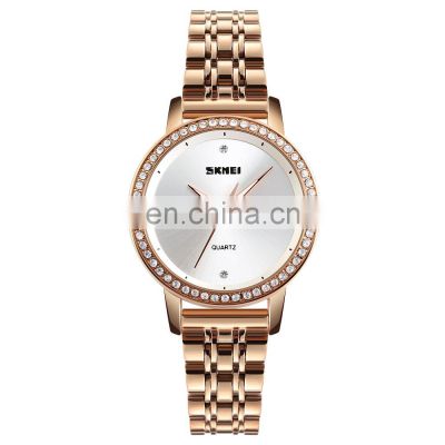 Skmei 1311 Women Luxury Elegant Steel Watch Lady Simple Waterproof Quartz Watch