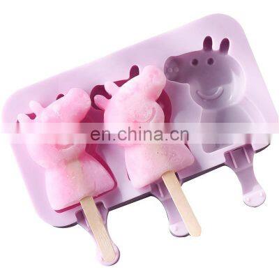 Cute Animals Print Silicone Ice Cream Mold