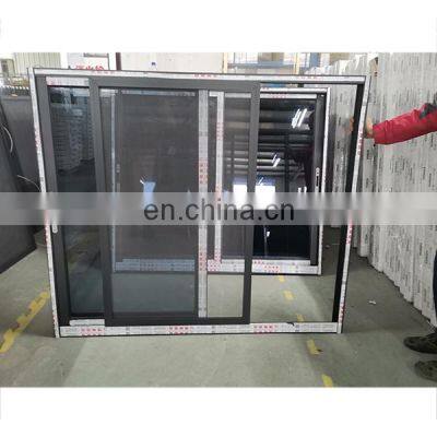 Latest sliding window aluminum profile frame double glazed aluminum sliding windows