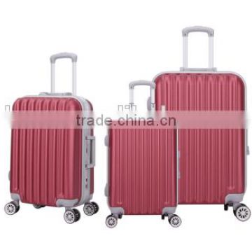New design hot sale man and woman ABS luggage trolly set for travel and business