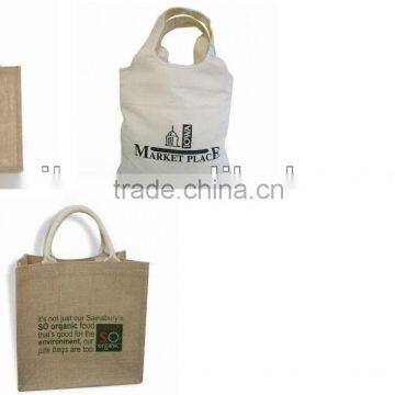 recycle jute shopping bag/ gunny bag/ burlap bag