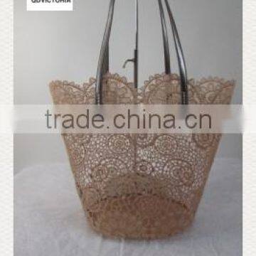 Lace Beach Bags with Satin Lining