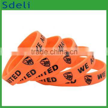 Hot sale any style customized good quality silicone sport wristband bracelets