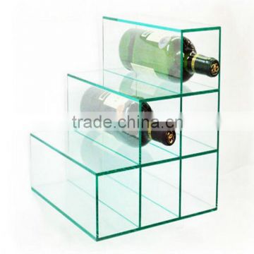 Professional design modern acrylic wine display rack,fashional acrylic display rack