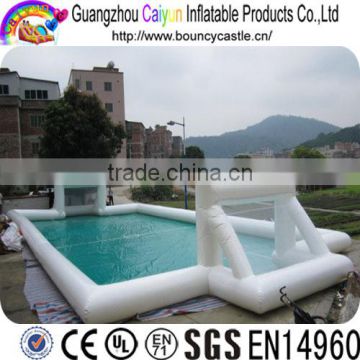 White Inflatable Water Soccer/Football Soap Field