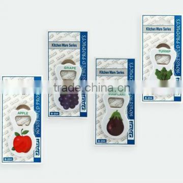 Promotion cheap fruits opener&fridge magnet for selling
