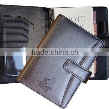 2016 soft touch leather journal with metal binder