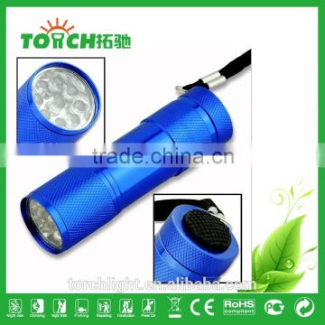 Lanterna Linternas Mini super bright 9 LEDs flashlight Torch Lamp light for 3*AAA battary
