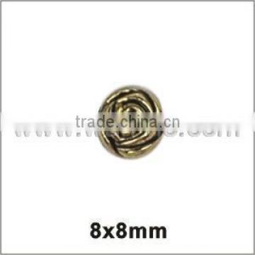 Golden color plastic beads in fashion for decoration