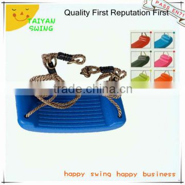Plastic Single outerdoor Swing Seat With Ropes