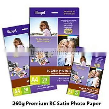 Professional Dual Side Premium Silky & Soft Satin Inkjet Photo Paper 280gsm ( RC base )