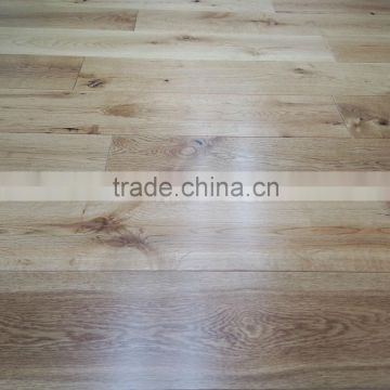Natural UV Lacquered Solid Hardwood Floor Indoor Usage