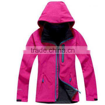 2016 Spring Softshell waterproof windproof hooded jacket