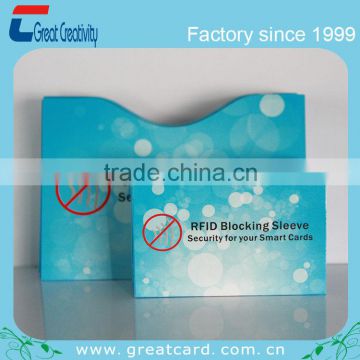 Professional factory credit card size RFID Blocking Wallets