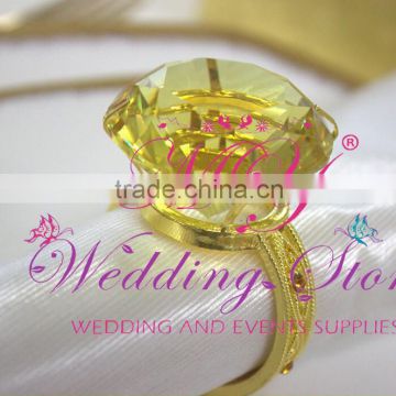 hot selling letter crystal rhinestone napkin rings for wedding