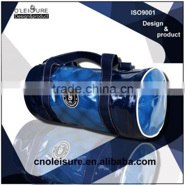 2015 China wholesale own brand blue shining PU Leather gym sports duffle bag                        
                                                Quality Choice