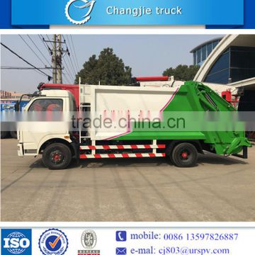 High performance Dongfeng 6cbm compressed garbage truck