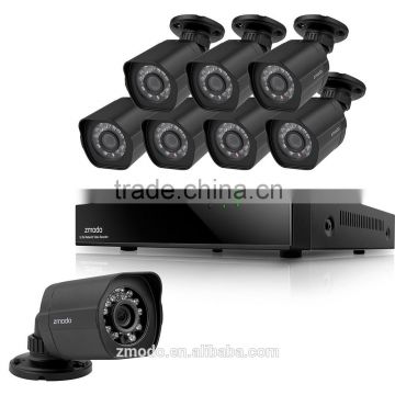 Zmodo QR code scan two-way audio 1080P IP Camera 8CH NVR sPoe System
