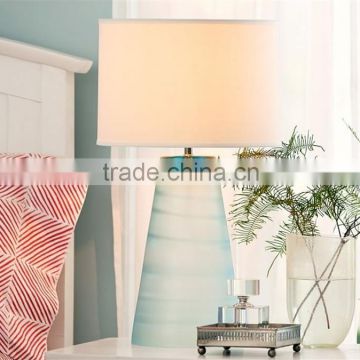upscale green cone Glass Table Lamp for outdoor garden decor