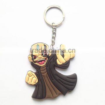 Wholesale Animation Silicon Keychain / Soft PVC Key chain /Rubber Key ring