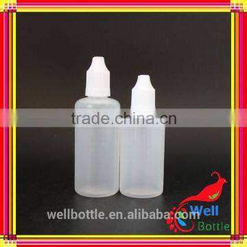 Long thin tip bottle for e Cigarette Child Proof Cap bottle with plastic dropper bottles 30ml 60ml